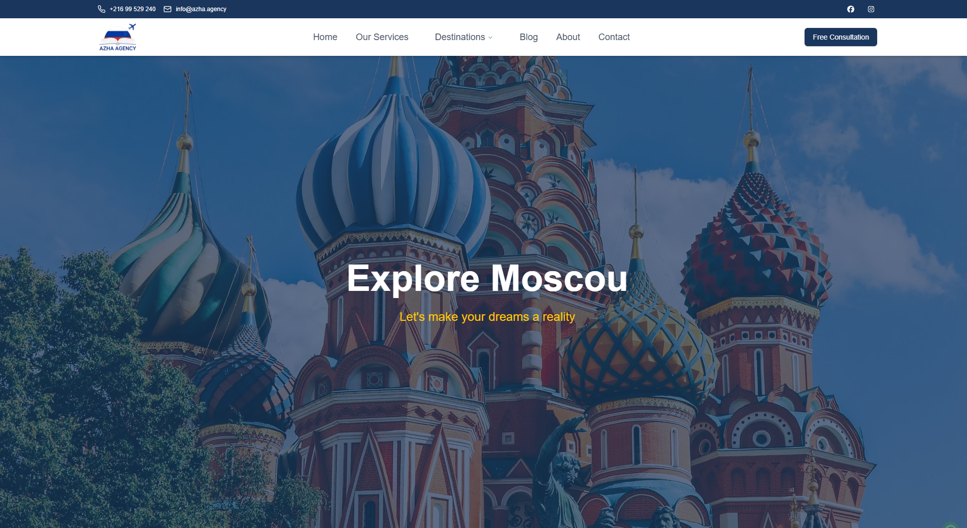 Azha Agency website