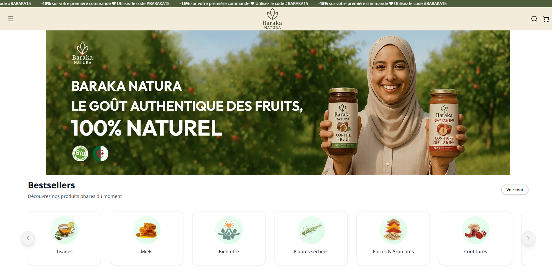 Baraka Natura website