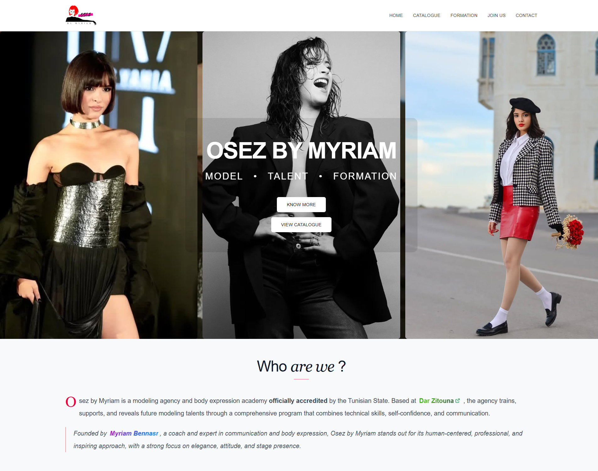 Osez by Myriam website